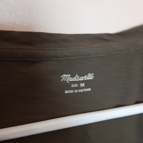 Madewell Ladies Vneck Short Sleeve Top Sz Medium - Picture 4 of 4